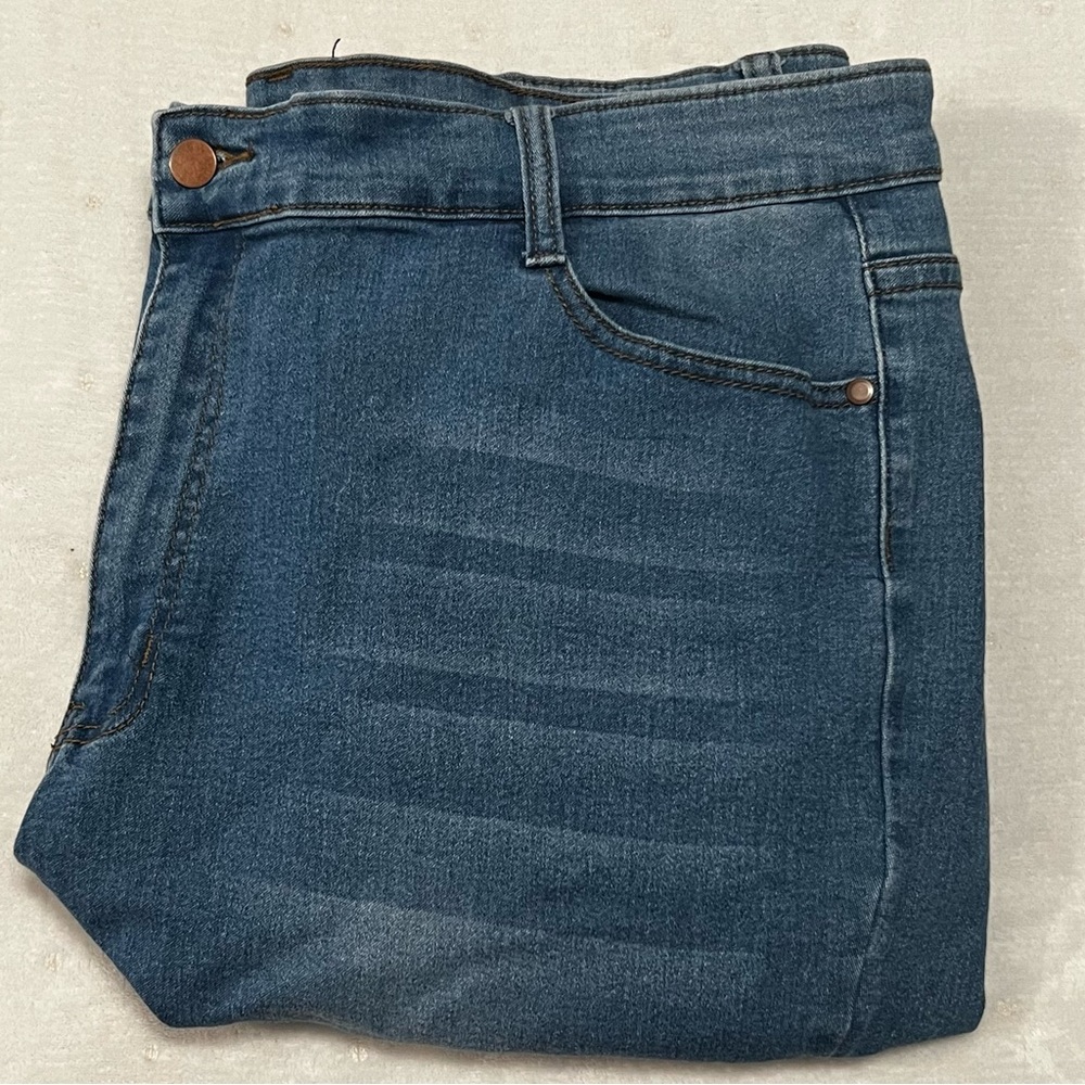 Fashion Nova Size 20 High Rise Skinny Jeans Stretch Blue Denim